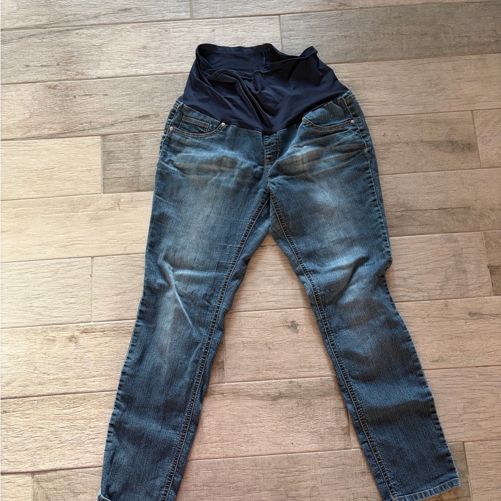 Blue Spice Denim Maternity Jeggings